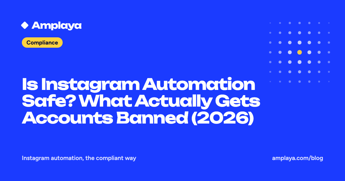 Is Instagram Automation Safe? What Actually Gets Accounts Banned (2026)